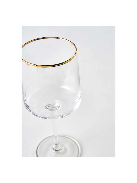 SteweHome Set of Glasses for White and Red Wine Made of Glass in Red Colour 18 Pieces