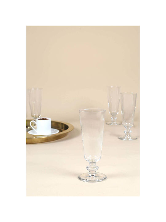 SteweHome Σετ Ποτήρια Καφέ/Freddo από Γυαλί 180ml 4τμχ