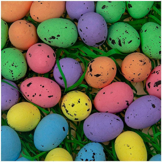 Colored Styrofoam Eggs 36pcs 2.5cm X 3cm