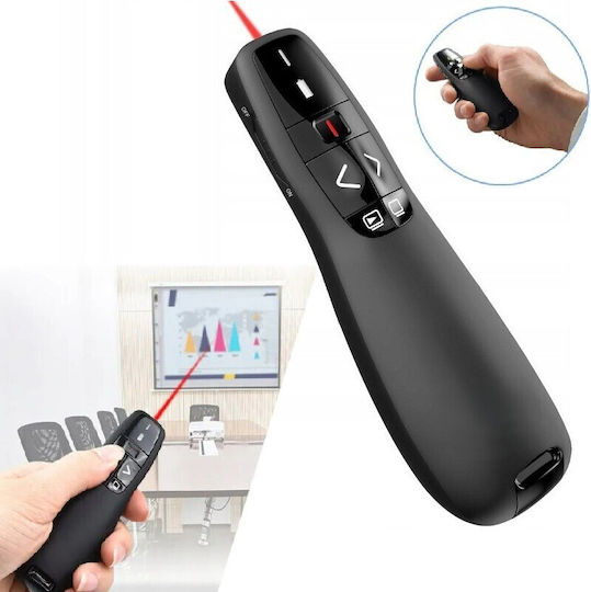 Telecomandă Prezentare Wireless Indicator Laser Roșu Zola Conexiune Receptor Usb Rază 12 M Compatibil Windows Linux Mac Os Lungime Undă Laser 650 Nm Funcționează Cu Baterii 11.5 X 4 X 3 Cm