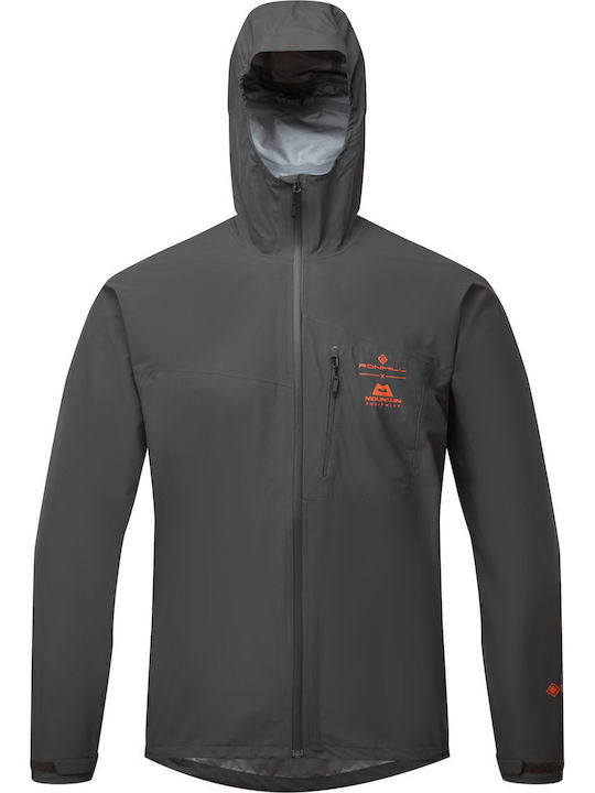Winter Hardshell Waterproof and Windproof Jacket Grey Red