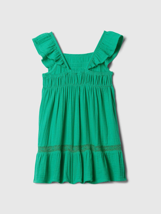 Rochie Fete Fără Mâneci Set Cu Chilot Verde