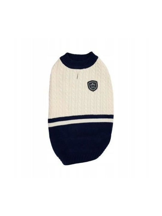 Sweater Dog Beige-navy Size 2xl 55