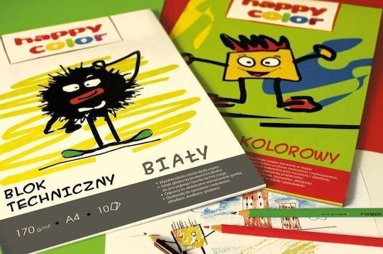 Happy Color A4 Блок За Скици Бели 20 Листа 100г/м2