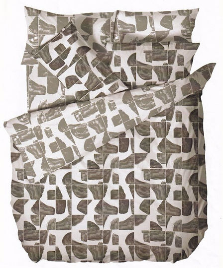 Biokarpet Home Nordic 855 Malmo Grey Παπλωματοθήκη-σετ Παπλωματοθήκη Υπέρδιπλη