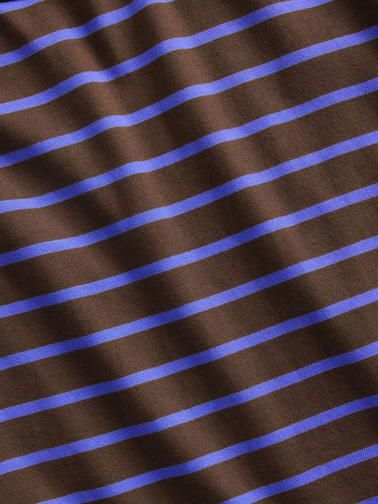Herrenbluse Original Braune Streifen