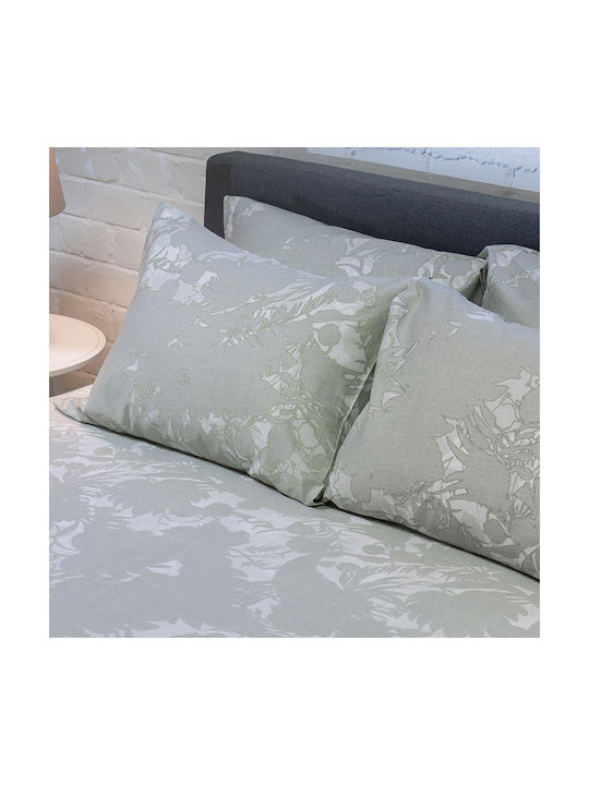 Naf Naf Diamond Σετ Μαξιλαροθήκες Amethyst Green 50x70εκ.