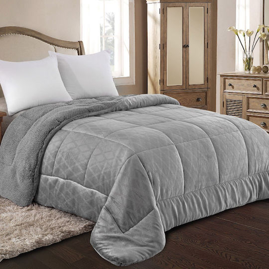 Adam Home Κουβερτοπάπλωμα Υπέρδιπλο 220x240εκ. 820 Dark Grey (820) 260 GSM