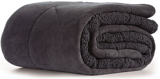 Nef-Nef Homeware Комбинирано одеяло с Пълнеж Hollowfiber Куинсайз 220x240бр Storm D.Grey 180 г/м²Gsm