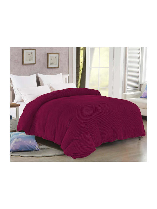 Linea Home Κουβερτοπάπλωμα Μονό 160x210εκ. Μπορντώ