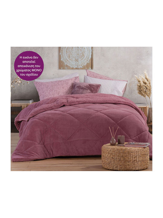 Nef-Nef Homeware Κουβερτοπάπλωμα με Γέμιση Hollowfiber Υπέρδιπλο 220x240εκ. Storm D.Grey 180 GSM