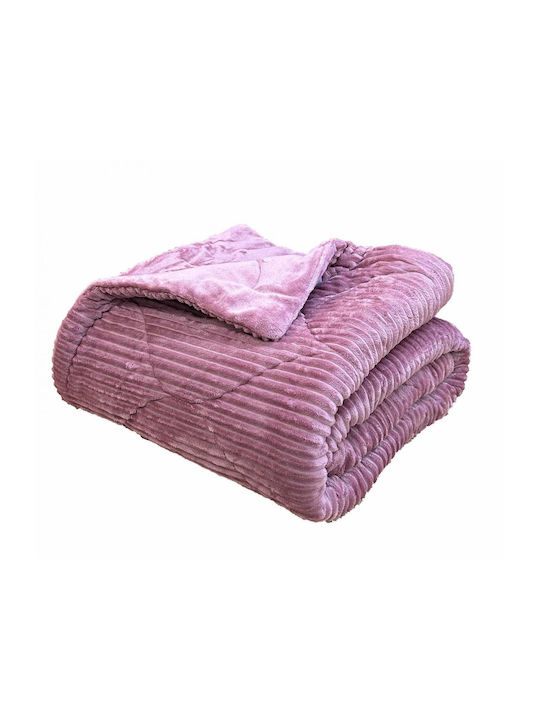 Linea Home Κουβερτοπάπλωμα Διπλό 210x230εκ. Dusty Pink