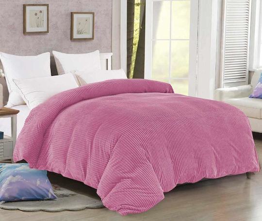 Linea Home Duvet Cover Double 210x230cm Dusty Pink