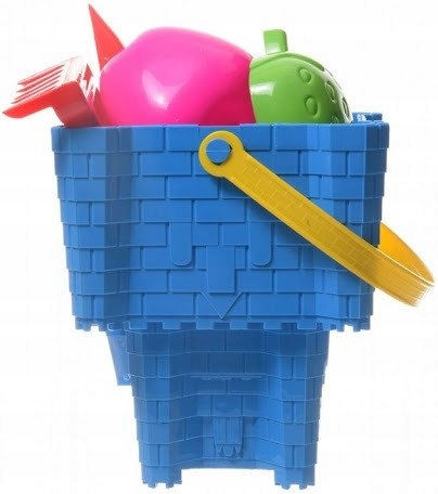 Large Sand Set Bucket Castle Watering Can Shovel Rakes Molds