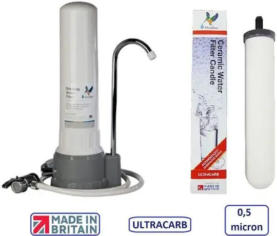 Doulton Hcp Συσκευή Φίλτρου Νερού Μονή Άνω Πάγκου με Ανταλλακτικό Φίλτρο WFI0438