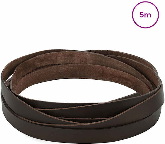 vidaXL Leder Schnürsenkel Braun Länge 5m