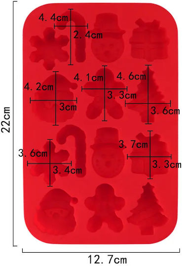 Silicone Mold Candles Christmas Various Patterns