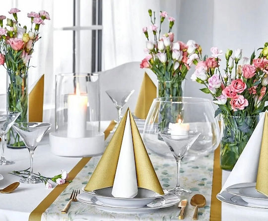 Airlaid Nichtgewebte Party-Tischdecke Eukalyptus Boho Kommunion Taufe Hochzeit 40x500cm