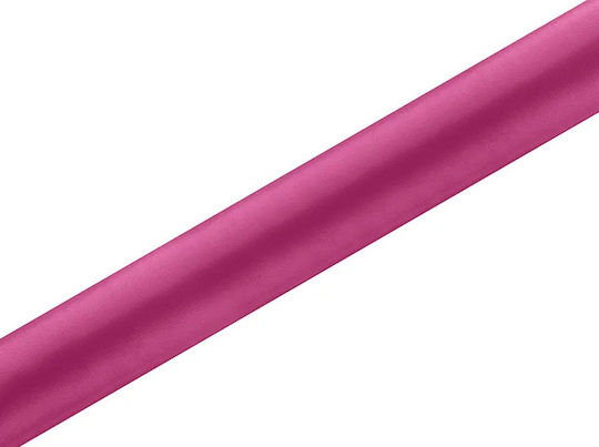 Satin Smooth Runner Decoration Fuchsia 0 36 X 9m