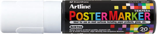 Artline Marker Permanent Poster Alb 20mm
