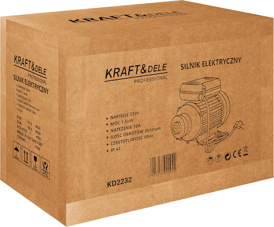 Elektrischer Motor 1,5 kW Kraft & Dele