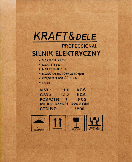 Elektrischer Motor 1,5 kW Kraft & Dele