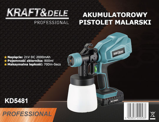 Cordless Spray Gun 21v 2000mah Kd5481