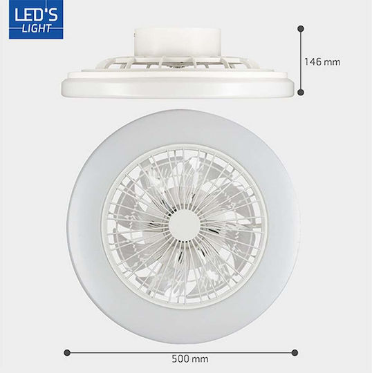 123led Ceiling Light 48cm with Light White