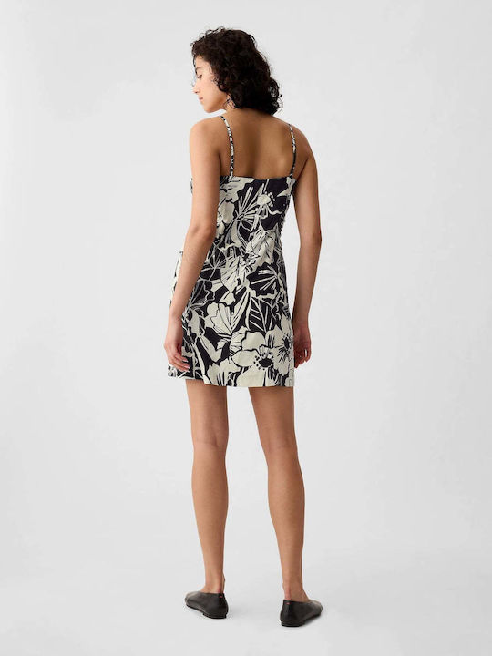 Mini Dress Black Floral