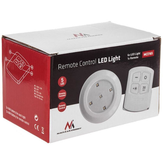 LED Notfallleuchte Für Kleiderschrank Mit Stromquelle Batterie Und Fernbedienung Set