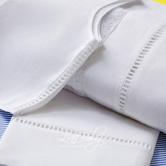 Lina Baby Christening Oilcloths Nisi Ecru