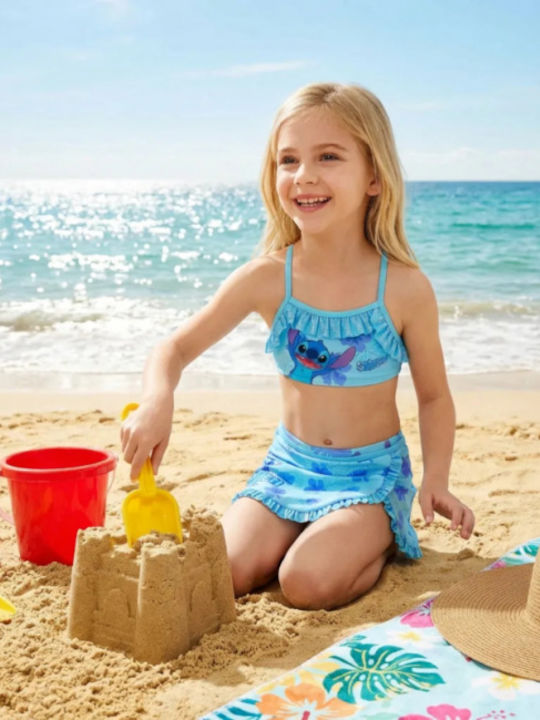 Disney Lilo&stitch Kinder Badebekleidung Bikini Blau