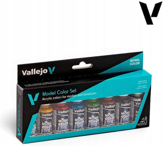 Acrylicos Vallejo Σετ Χρώματα Μοντελισμού 18ml 8τμχ