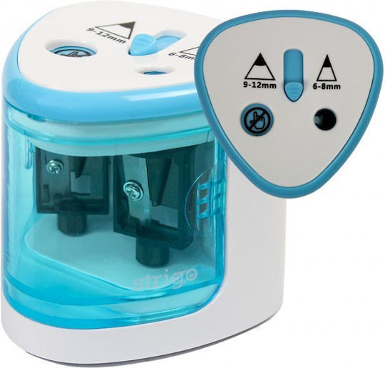 Strigo Electric Pencil Sharpener Blue Two-hole