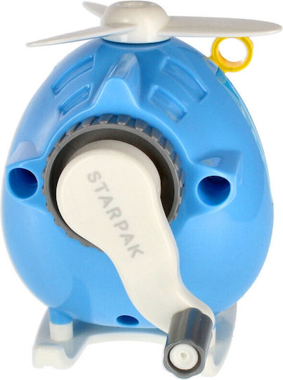 Starpak Blauer Anspitzer mit Handkurbel