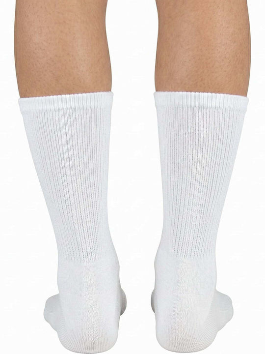 Dimi Socks Μπασκετικές Κάλτσες Λευκές