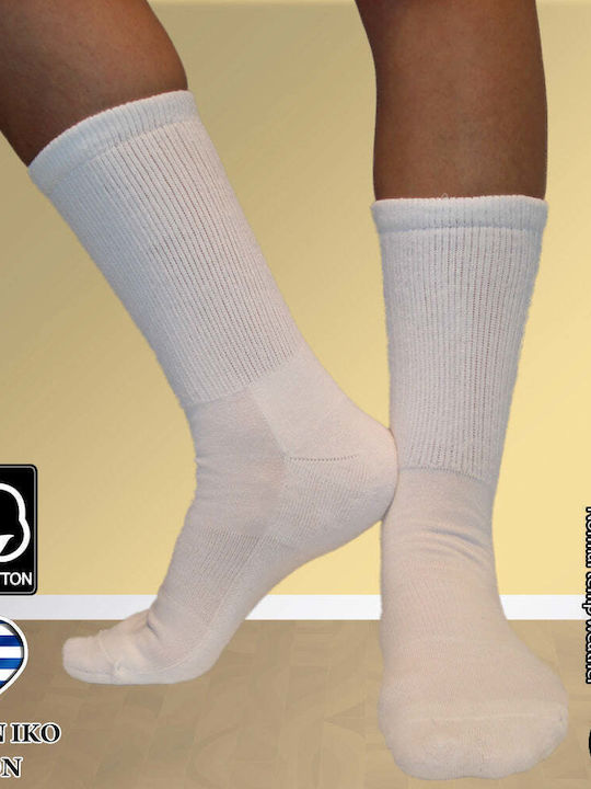 Dimi Socks Μπασκετικές Κάλτσες Λευκές 1 Ζεύγος