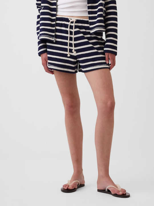 Γυναικείο Πετσετέ Σορτς Navy Blue & White Stripe