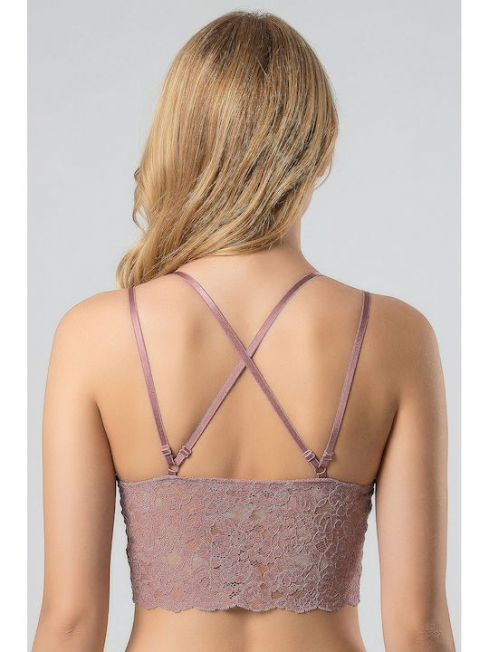 Sutien Sport Dama Cappuccino Cu Căptușeală Ușoară