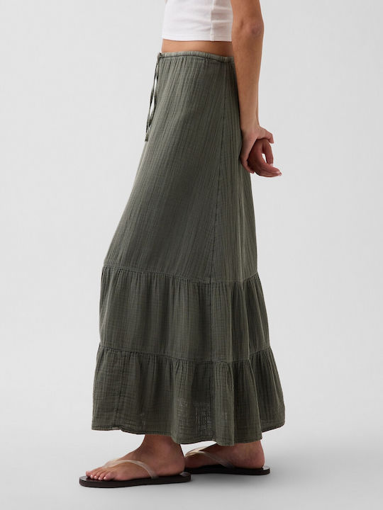 Ψηλόμεση Maxi Φούστα Mesculen Green