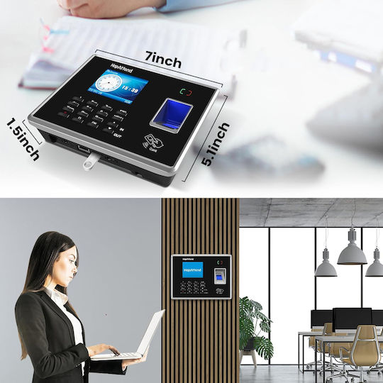Attendance Time Clock for Access with Fingerprint and Card