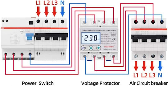 Sinotimer Comutator De Șină 230V 63A