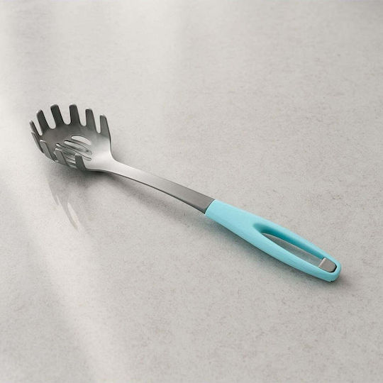 SteweHome Lingură Adâncă Pentru Paste Cu Găuri Inox Albastră