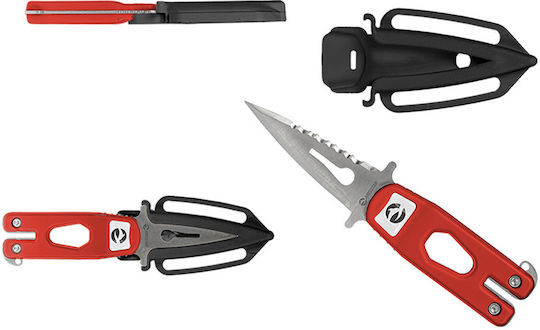 Abysstar Tauchmesser Scorpion 8 Rot