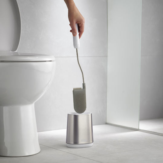 Joseph Joseph Duo Inox Четка За Тоалетна За Баня Сребрист