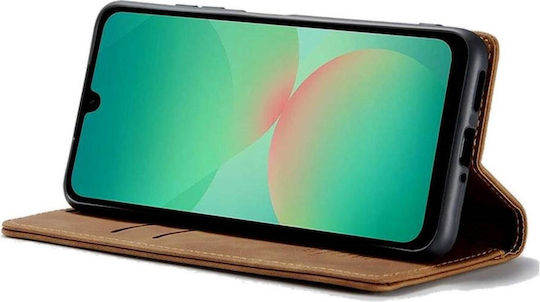 Θήκη Samsung Galaxy A27 Spacecase Wallet Πορτοφόλι Light Brown 5905719141356