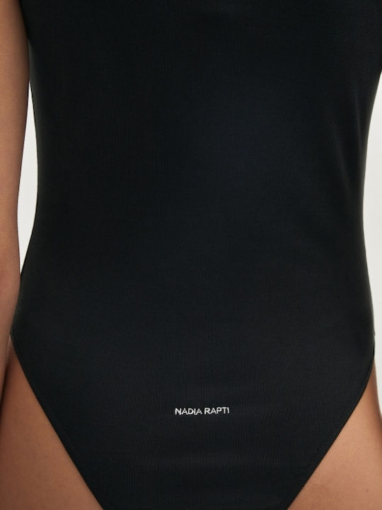 Elsa Damen-Bodysuit Schwarz Nadia Rapti