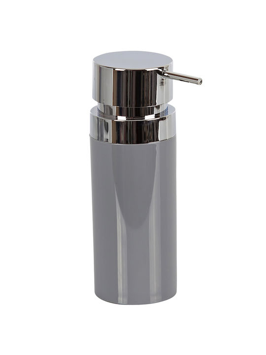SteweHome Bathroom Accessory Set Plastic Grey 5 Pieces