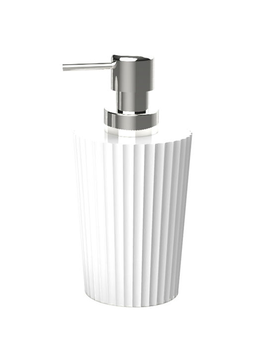 SteweHome Bathroom Accessory Set Plastic White 5 Pieces