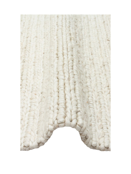 SteweHome Handmade Rectangular Beige Rug 130x190cm
